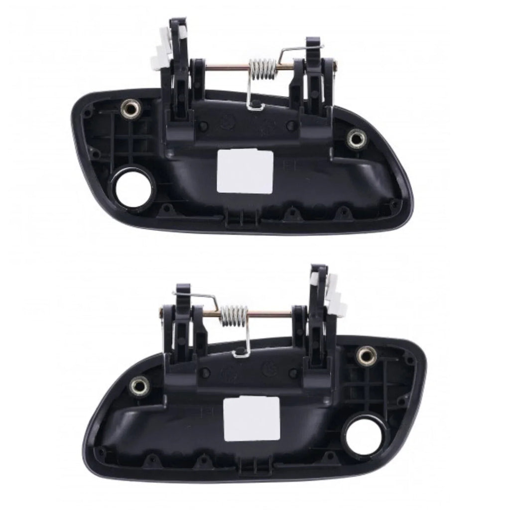 Door Handle Outer Set of 4 Black FrontRear LeftRight Hyundai Elantra(2001–2006)