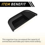 Center Console Organizer Tray for Ford Maverick (2022–2024) Black