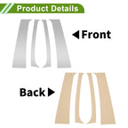 Set of 4 Pillar Window Trim for Dodge Ram (1994–2001) Silver Tone