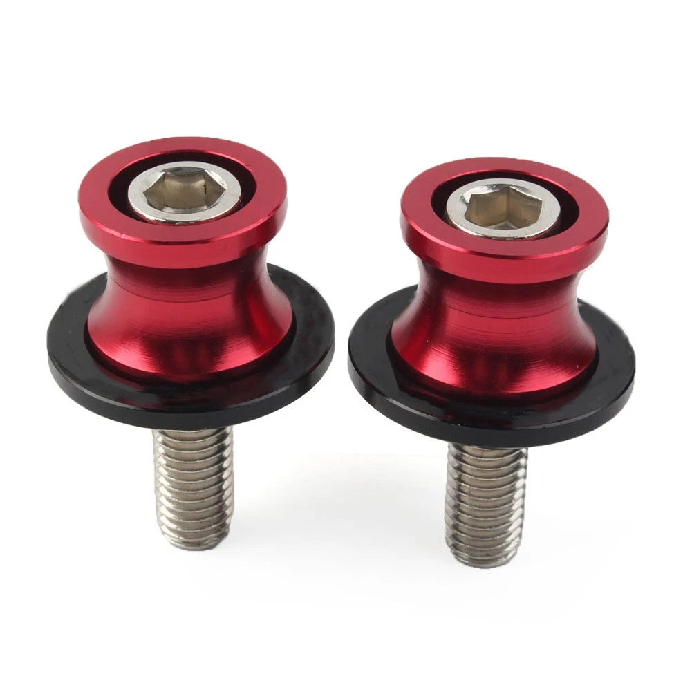 Swingarm Slider Stand Screws 8MM for Kawasaki ZX6R (2012–2021) Red CNC