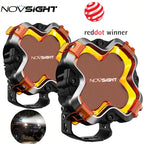 2X NOVSIGHT HALO 6" LED Work Lights Pod Spot Beam for Jeep SUV