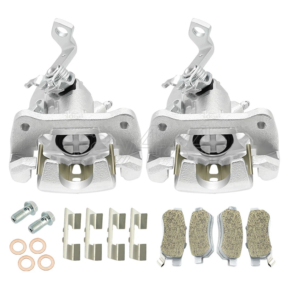 Set of 2 Rear Brake Calipers w/Ceramic Pads for Honda Big Red MUV700 (2009–2013)