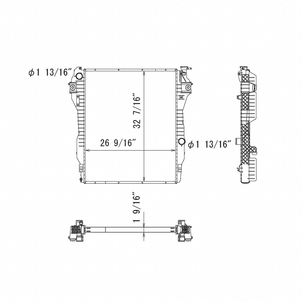 Replacement Radiator for Toyota Hilux (2010–2015)