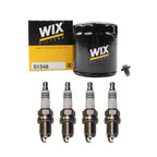 Wix Engine Oil Filter & Denso 4 Iridium Spark Plugs for Caliber (2007–2012)