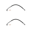 Set of 2 Front Brake Hydraulic Hoses for Dodge Dakota, Mitsubishi Raider