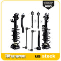 Front Struts Pair with Inner Outer Tie Rods & Sway Bar for Nissan Versa (2007–2012)