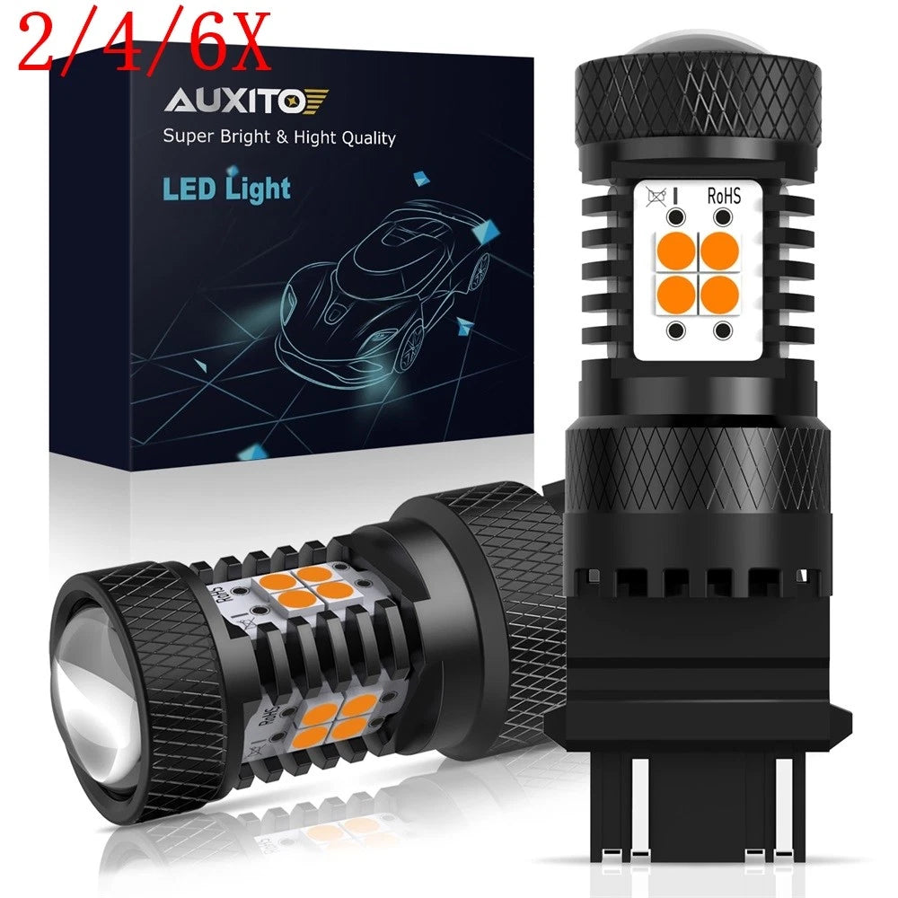2X 3157 LED Front Turn Signal Parking Light Bulbs for