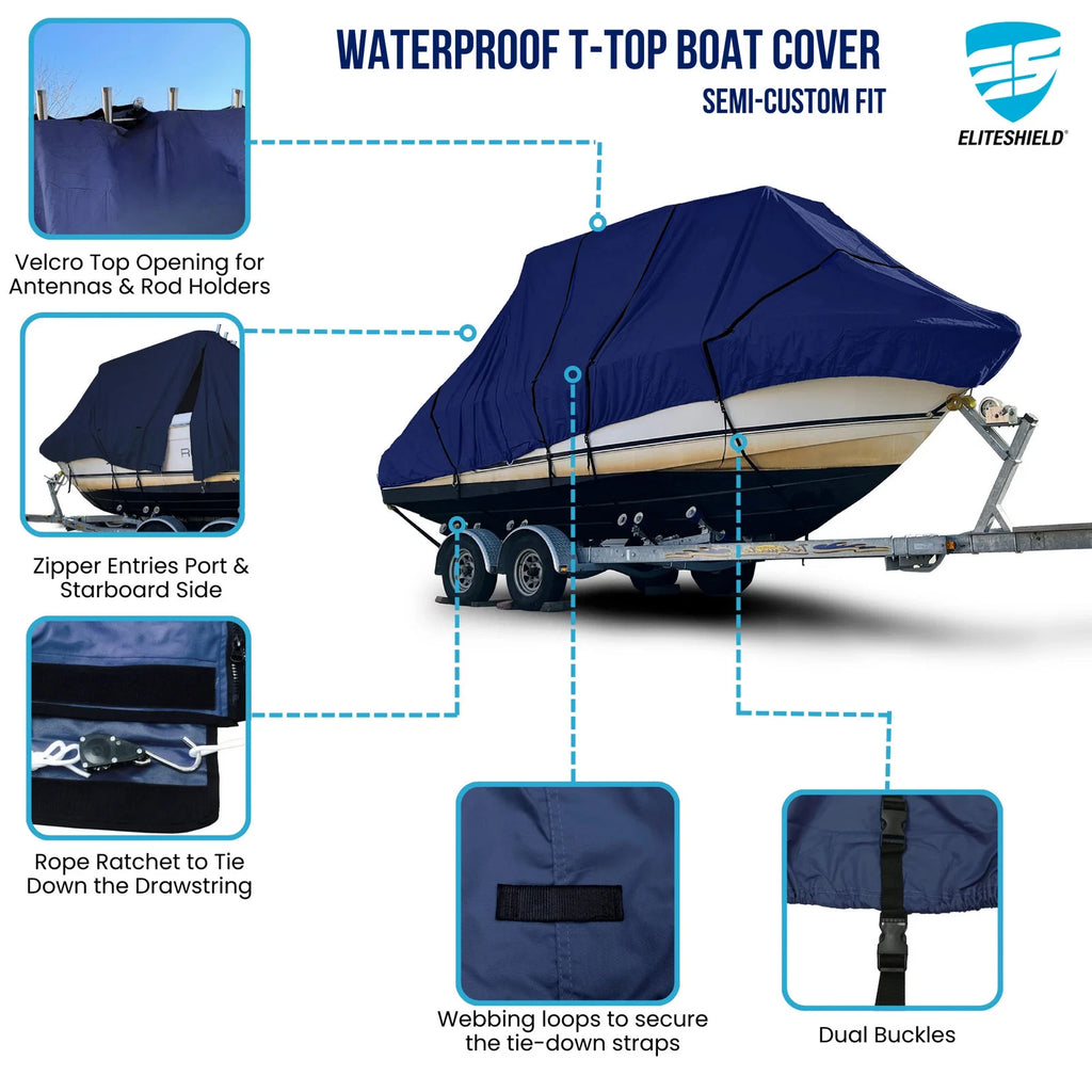 Boat Cover for Glasstream 273 CCX (600D Waterproof)
