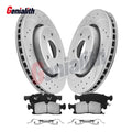Set of 2 Front Brake Rotors & Pads for Jeep Grand Cherokee Dodge Durango (2012–2020)