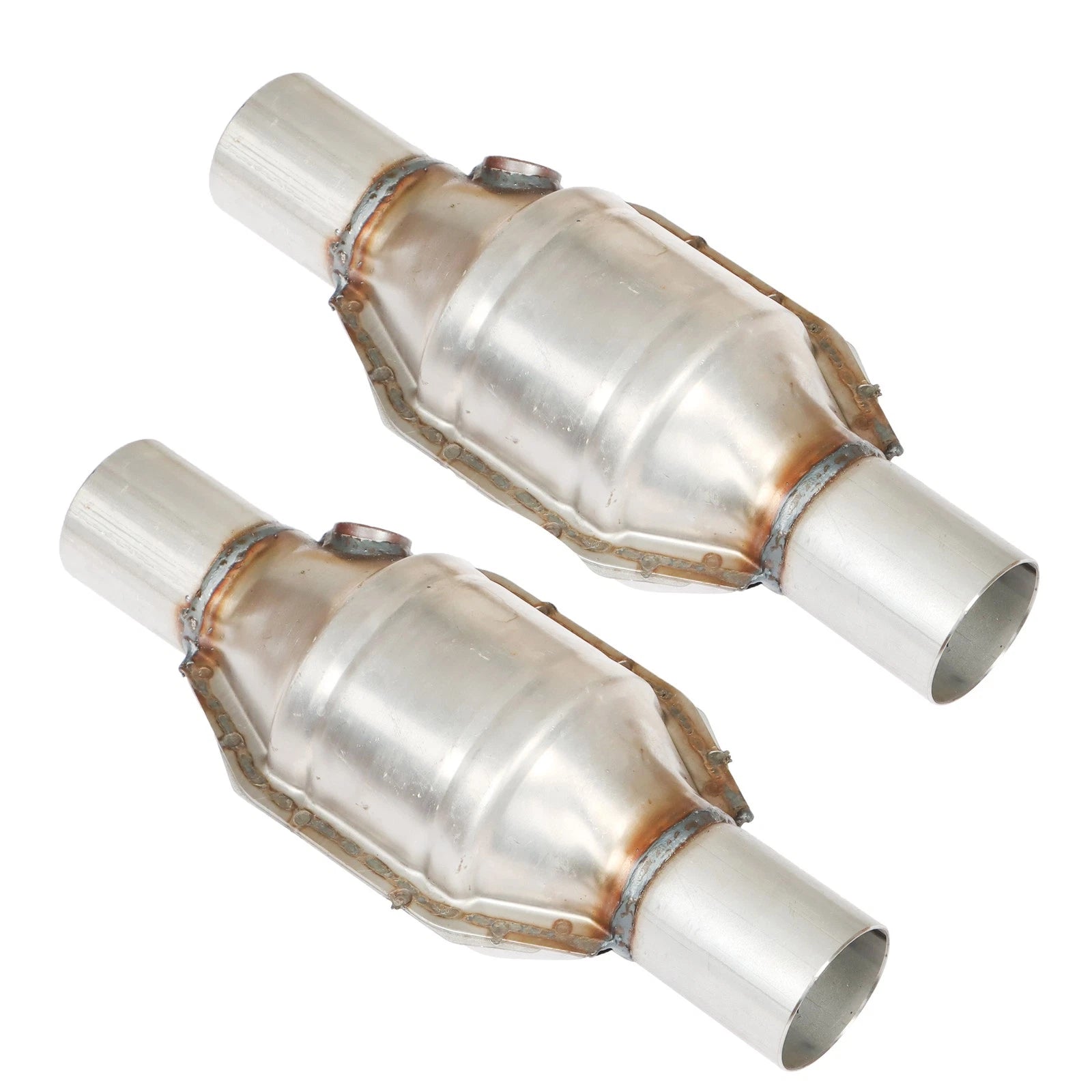 2.25" Inlet/Outlet 13" Length Universal High-Flow Catalytic Converter
