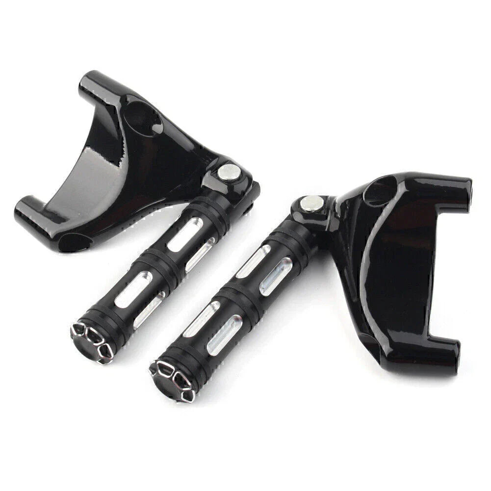 Black Rear Passenger Footrest Peg Mount for Harley Sportster XL883 XL1200 (2004-2013)