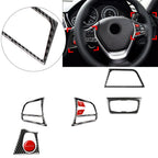 RHD 8 Pcs Steering Wheel & Button Trim for BMW 3 Series F30 GT (2013–2019)