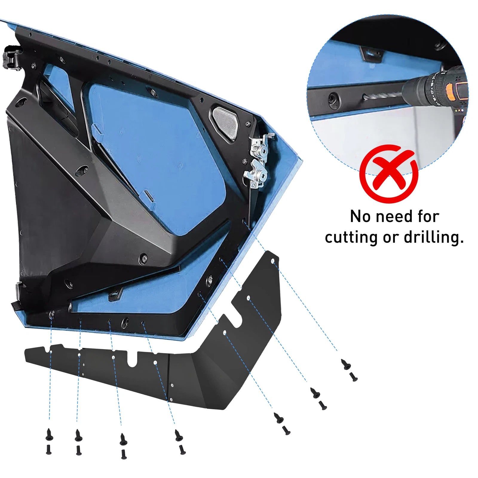 Set of 2 Lower Doors Valance Inserts for RZR PRO XP (2020–2025)