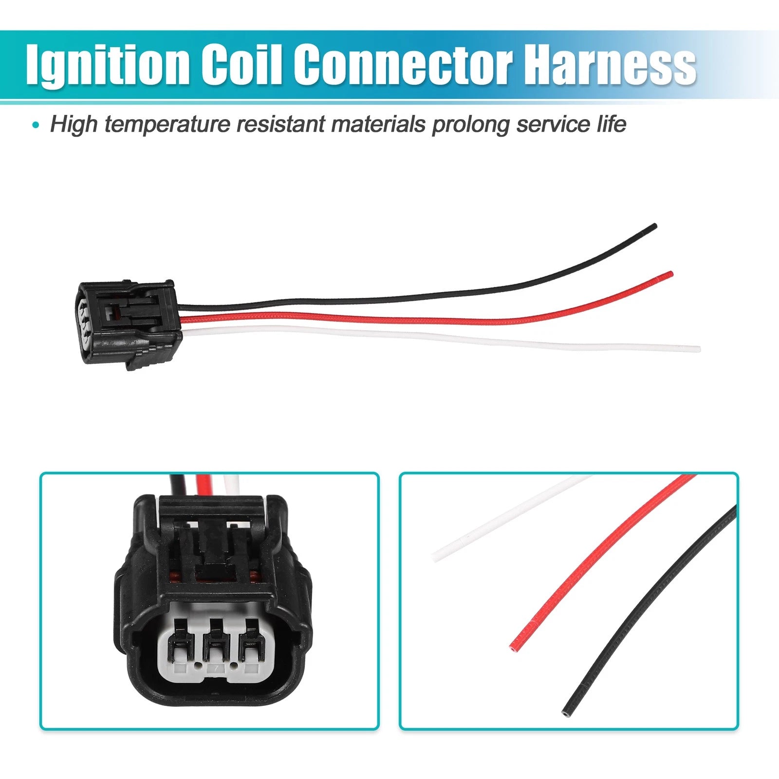 Set of 4 Ignition Coil Connectors for Honda CR-V (2015–2019) No. 30520RNAA01