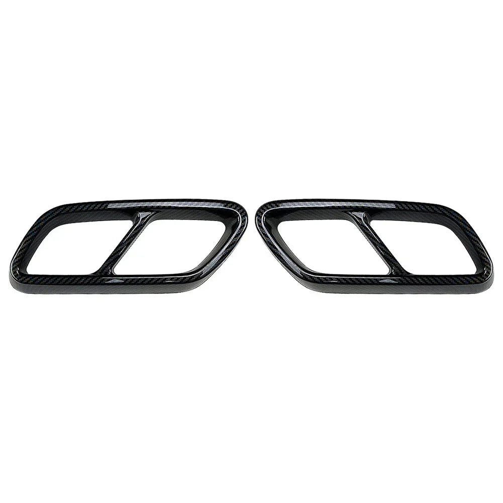 Rear Exhaust Muffler Tail Pipe Covers for Mercedes Benz C-Class (2022-2023)