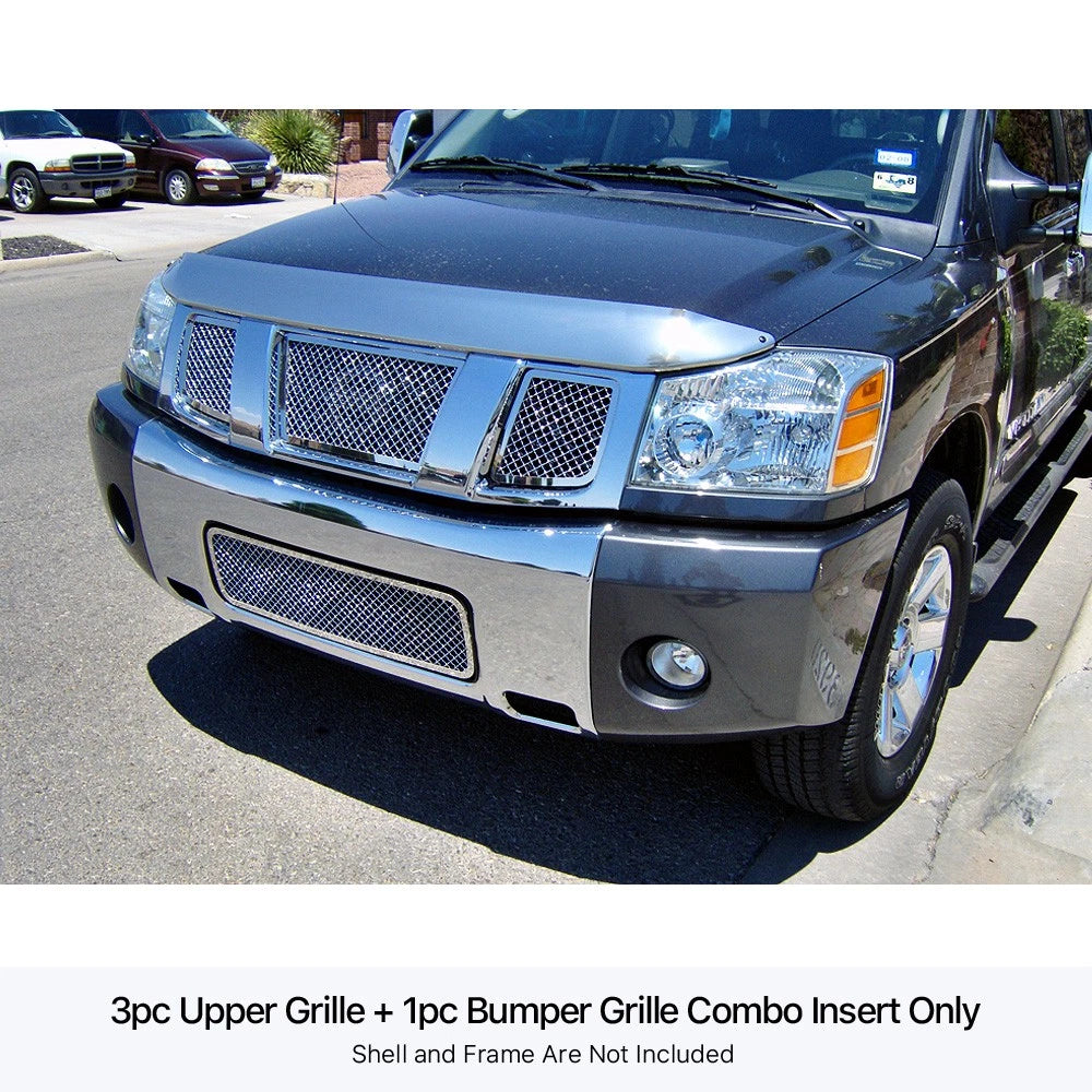 Mesh Grille Combo for Nissan Armada/Titan (2004-2007)