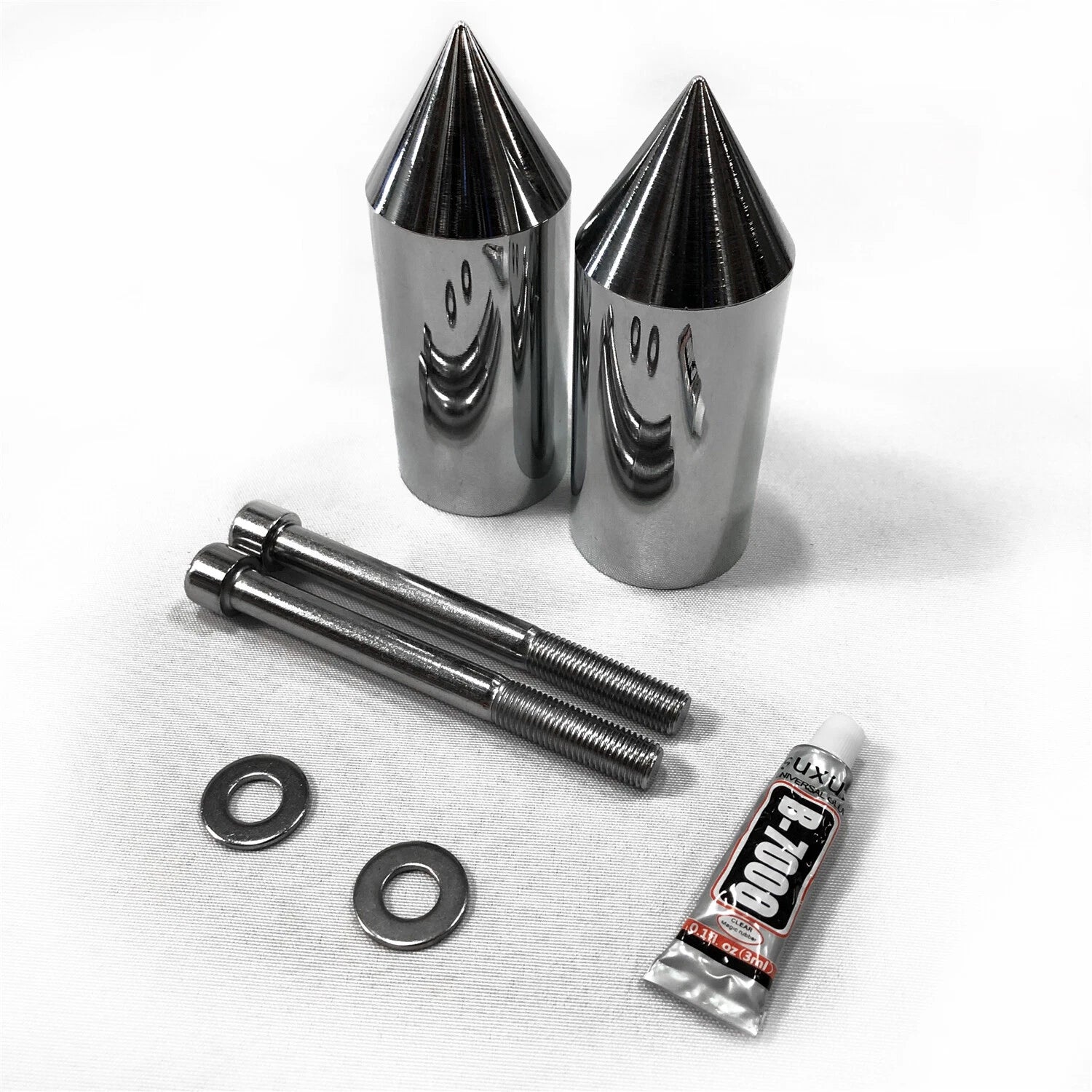 Chrome Spike Frame Sliders for Honda CBR 600 (1991–1998)