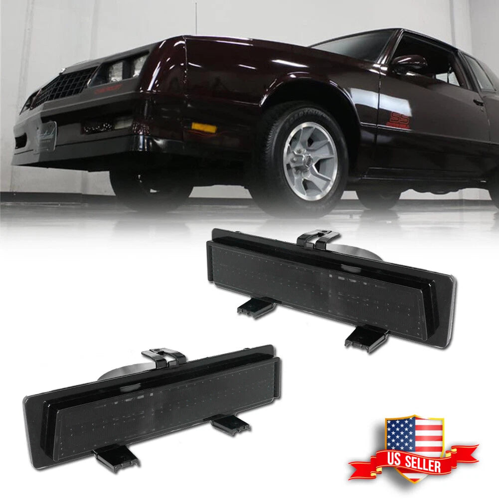 Smoke Front Bumper Turn Signal Light Assembly for Chevy Monte Carlo SS (1981–1988)