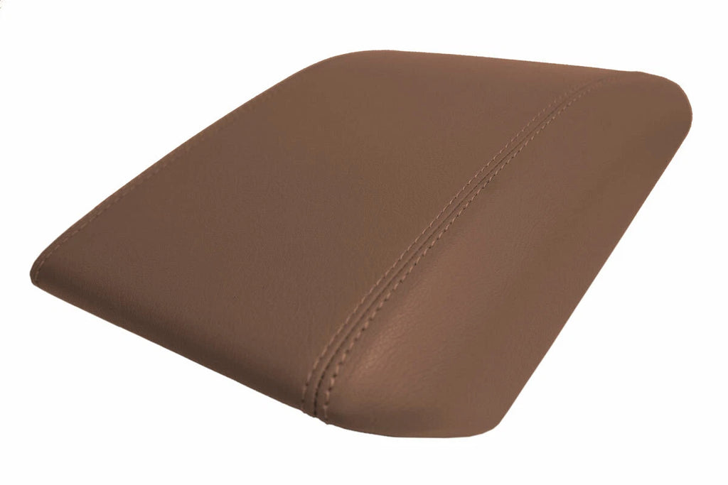 Center Console Lid Armrest Cover for Ford Explorer (2011–2019) - Pecan Brown Leather