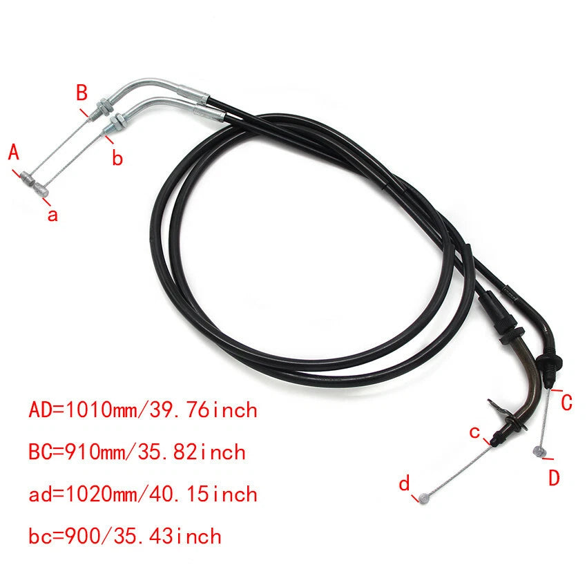 Throttle Cable for Yamaha XVS650 V-Star, XVS400 Drag Star (2000–2018)