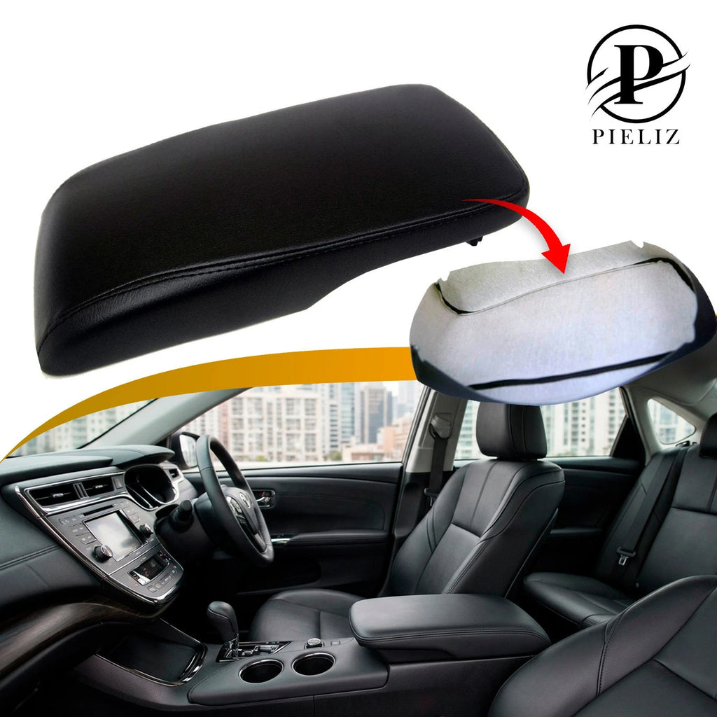 Center Console Armrest Cover for Toyota Avalon (2013–2018) Black PU Leather