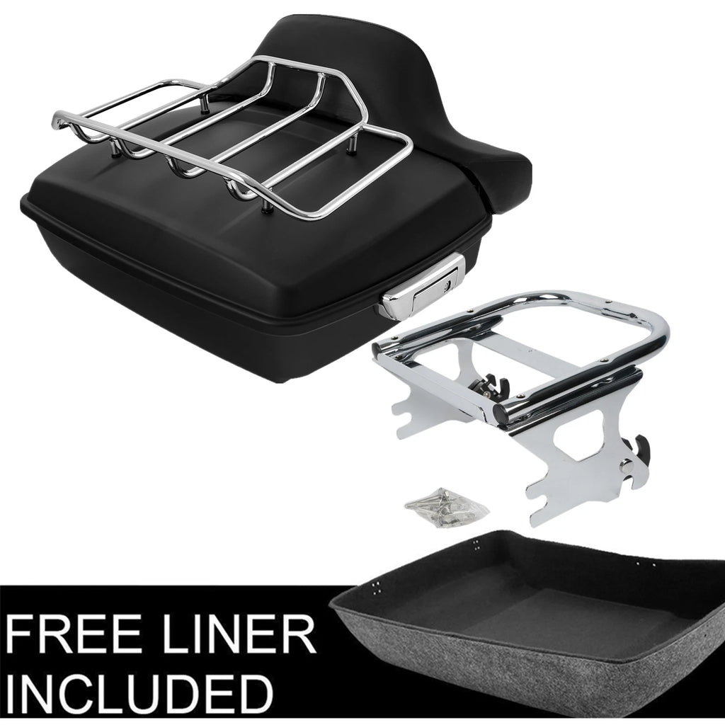 Chopped Trunk Pad Mount Rack for Harley Road Glide King (1997–2008)