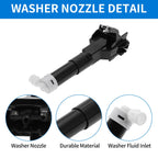 Front Driver Side Headlight Washer Nozzle for Toyota Prius (2009–2015) No. 8520847011