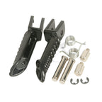Black Front Foot Pegs for Suzuki GSXR600 GSXR750 GSXR1000 (2001–2025)