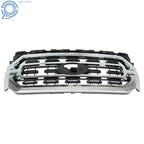 Front Bumper Grille for Ford F150 XLT (2021-2022) Black Chrome