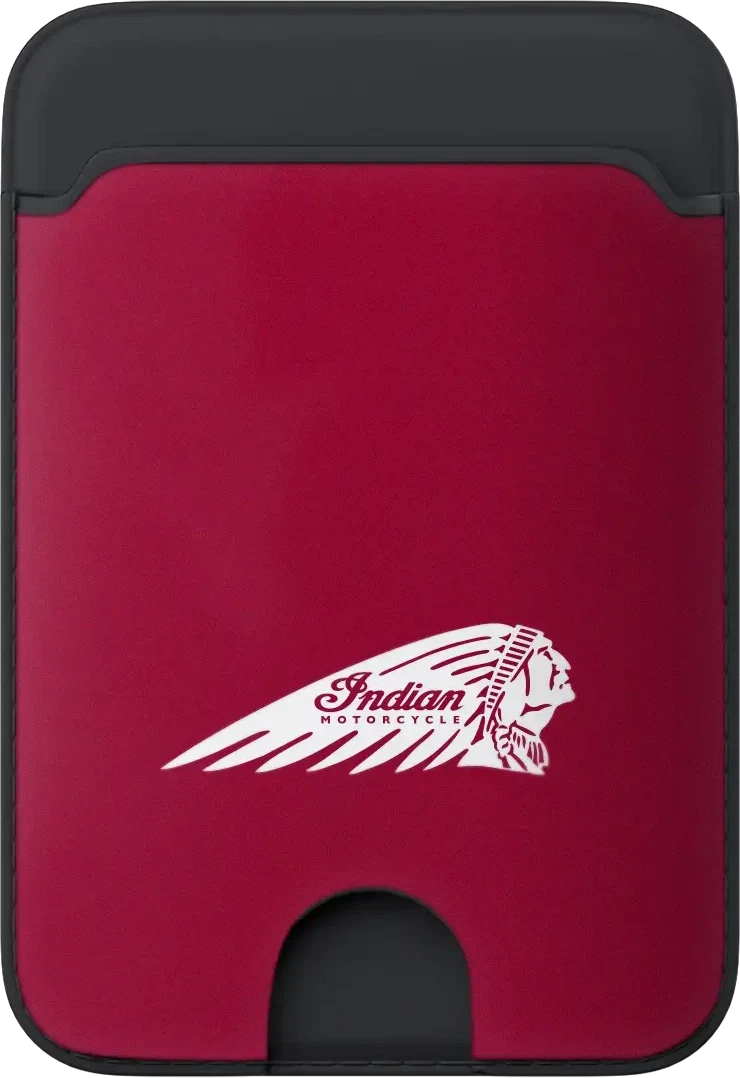 Card Wallet for Indian Motorcycle (W/Headdress Red W/Logo)