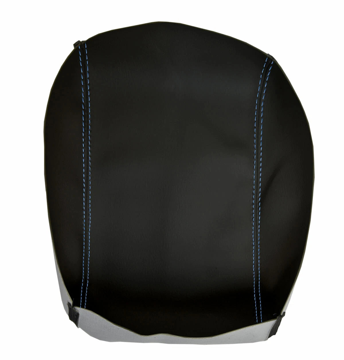 Leather Console Lid Armrest Cover for Nissan Xterra (2005–2015) Blue Stitch