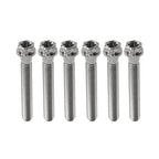6pcs M8x50mm Titanium Torx Head Flange Screws for Motorcycle Bike