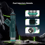 4x Fuel Injectors for Chevrolet Malibu, Cobalt, HHR, Pontiac G5, G6, Saturn Vue (2.4L)