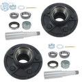 2X Trailer Idler Hub for 3500lbs Axle (5 on 4.5", Round Spindle)