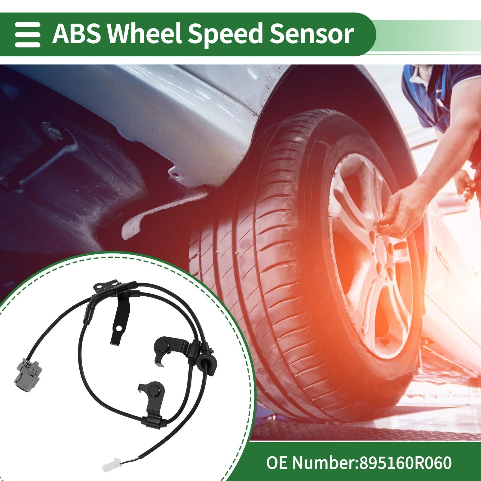 ABS Wheel Speed Sensor No. 895160R060 for Toyota RAV4 (2013–2018) Rear Left