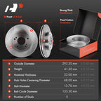 Front Disc Brake Rotors & Ceramic Pads for Nissan Maxima (1989–1999)