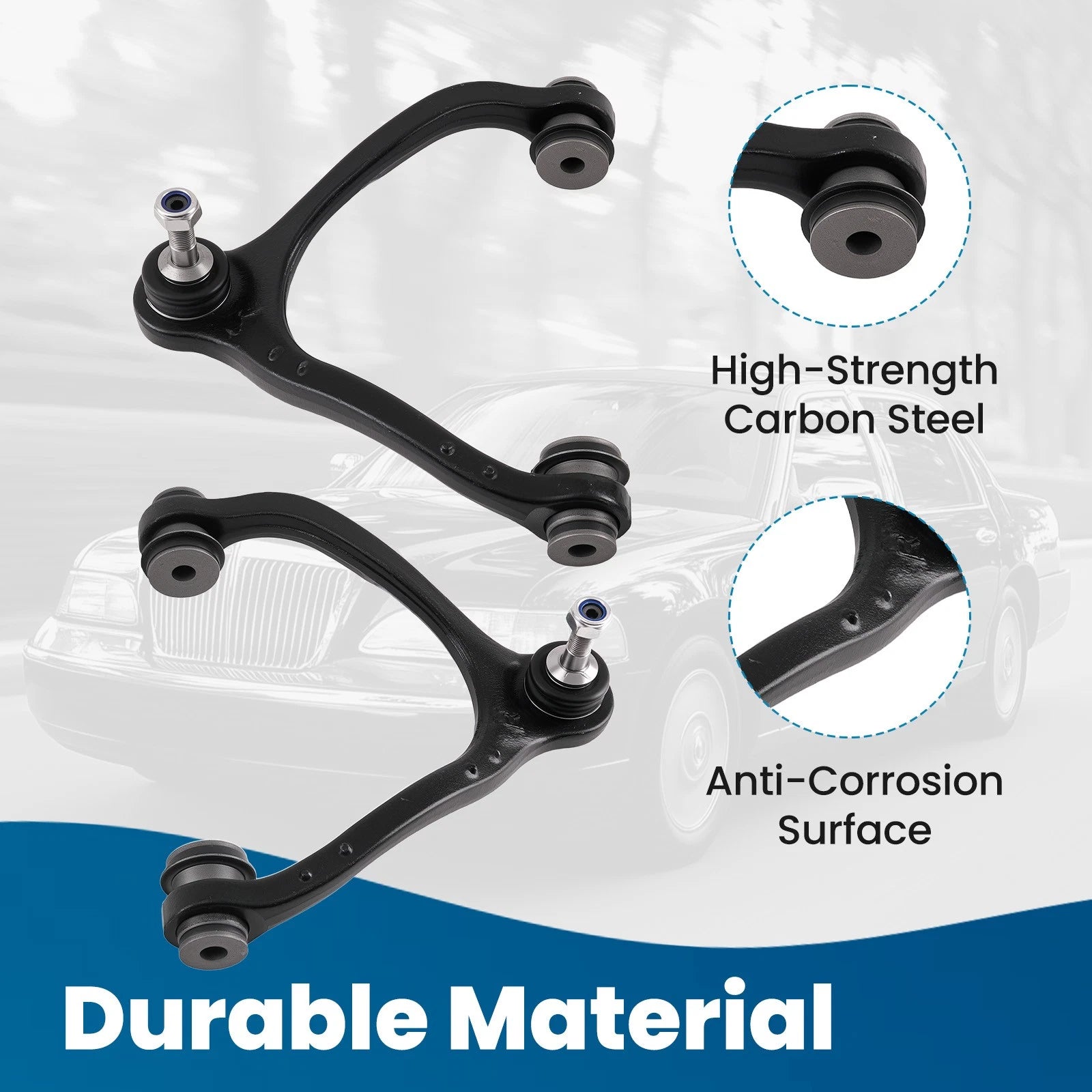 Front Suspension Control Arm Kit for Ford Crown Victoria, Town Car, Marauder (2003–2011)
