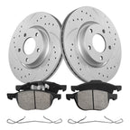 Front & Rear Drilled Rotors Brake Pads Kit for Mazda 3 (2005–2013)