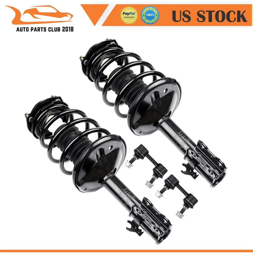 Front Strut Assemblies & Sway Bar Link Kit for Toyota Camry (1995–1996)