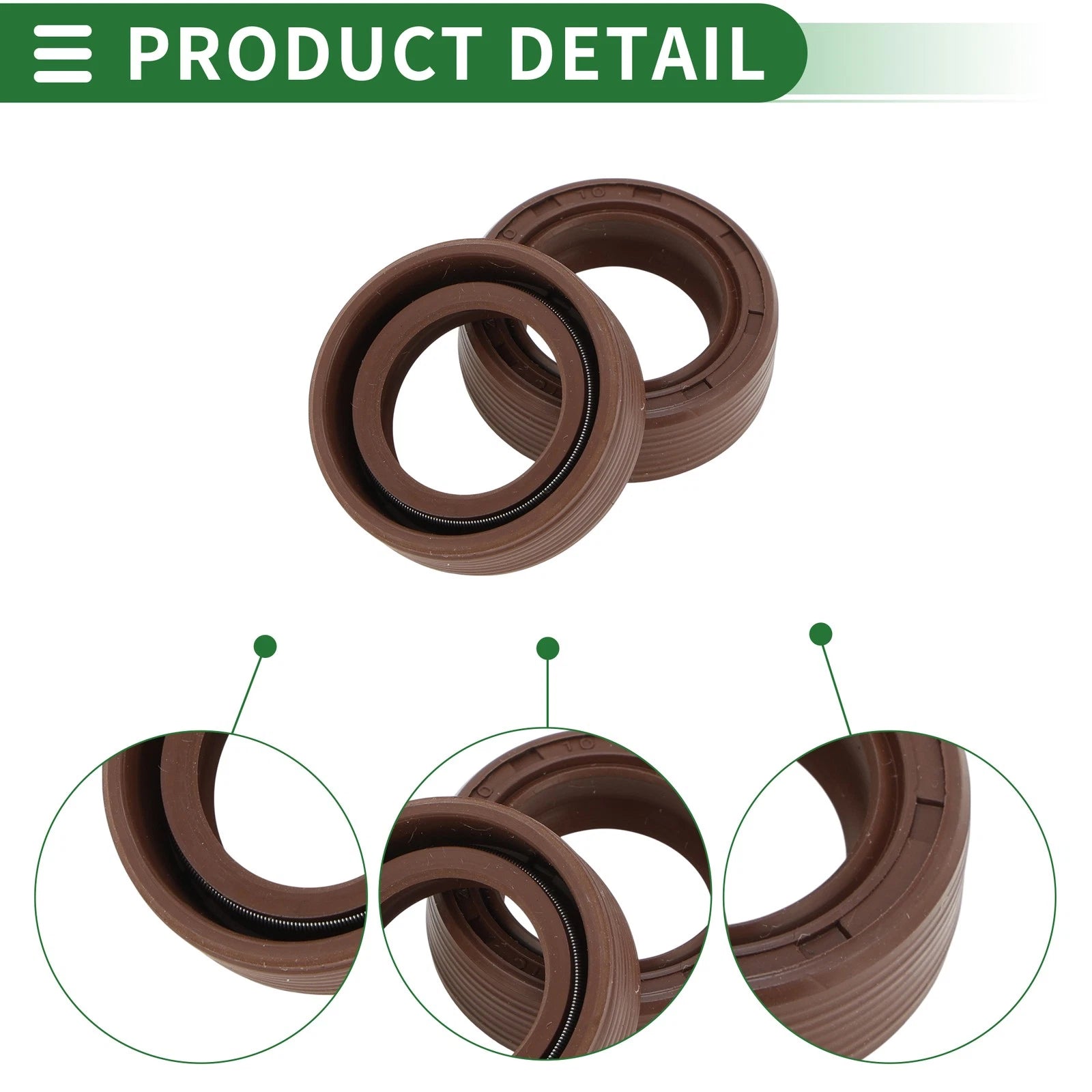 Set of 5 Oil Seals FKM Rubber 20x30x10mm High Pressure