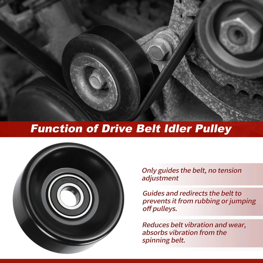 Accessory Drive Belt Idler Pulley for Dodge Ram 1500 2500 3500 (2002–2023)