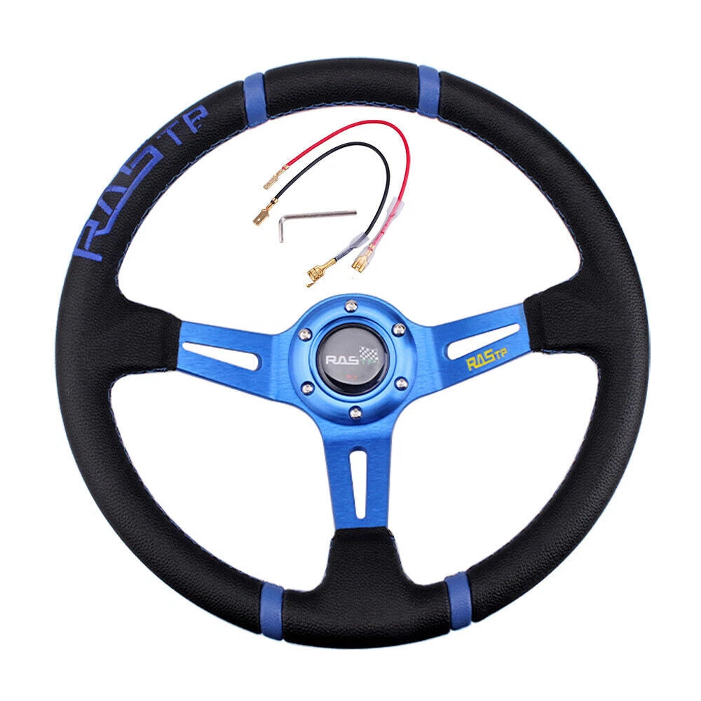 14" Deep Dish Aluminum Steering Wheel for Racing Car
