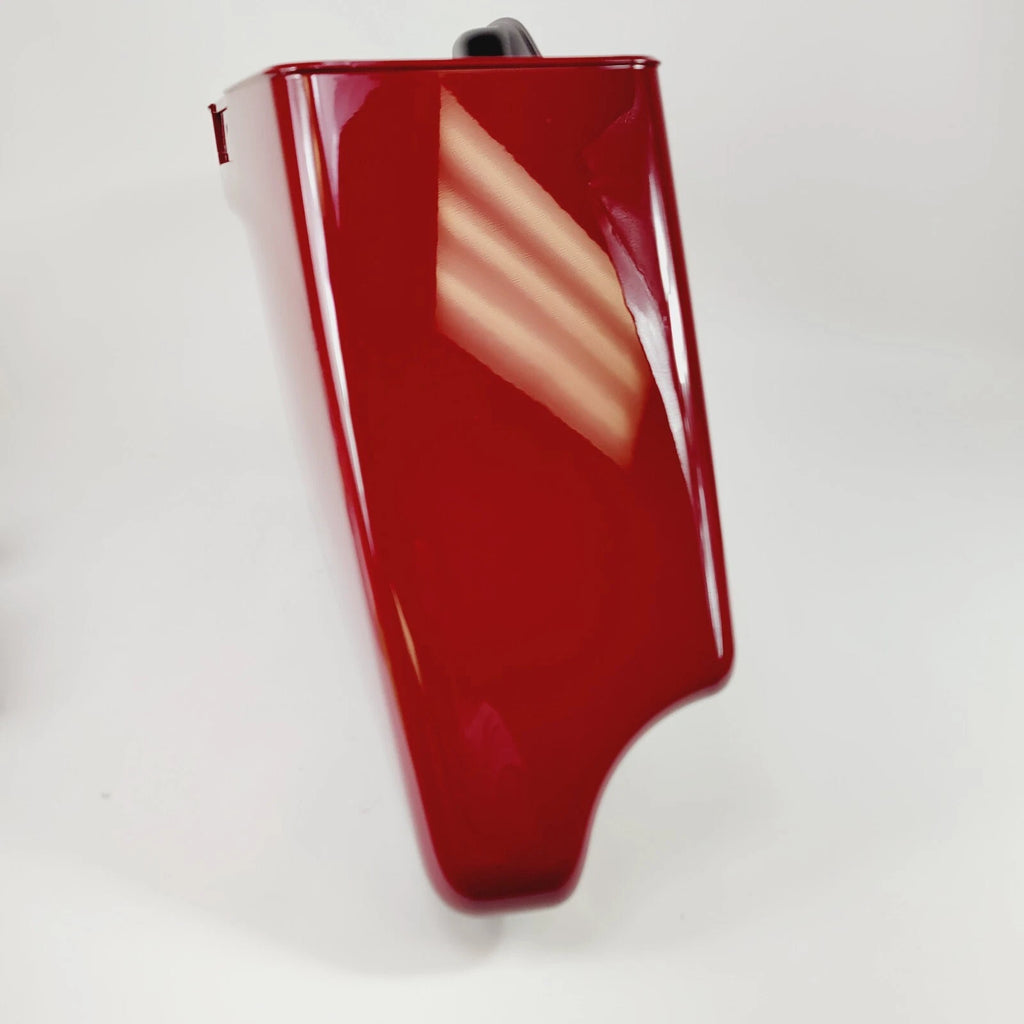 Left Side Extended Stretched Saddlebag for Harley Touring (2014–2023) - Billiard Red