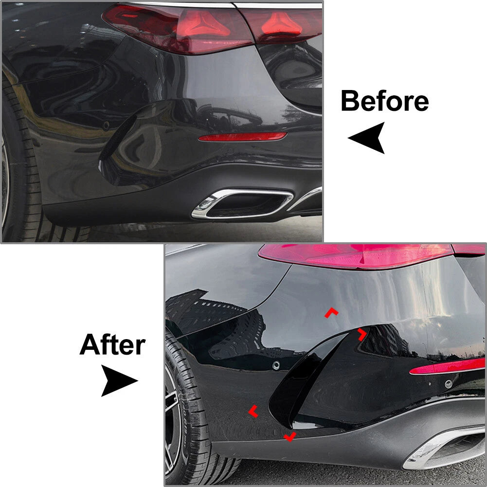 2X Rear Bumper Side Spoiler for Mercedes Benz E Class W214 E260 E300 (2024–2024)