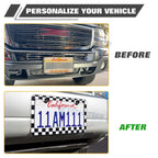 License Plate Frame for Universal Fit (Stainless Steel, Rust Proof, Weatherproof)
