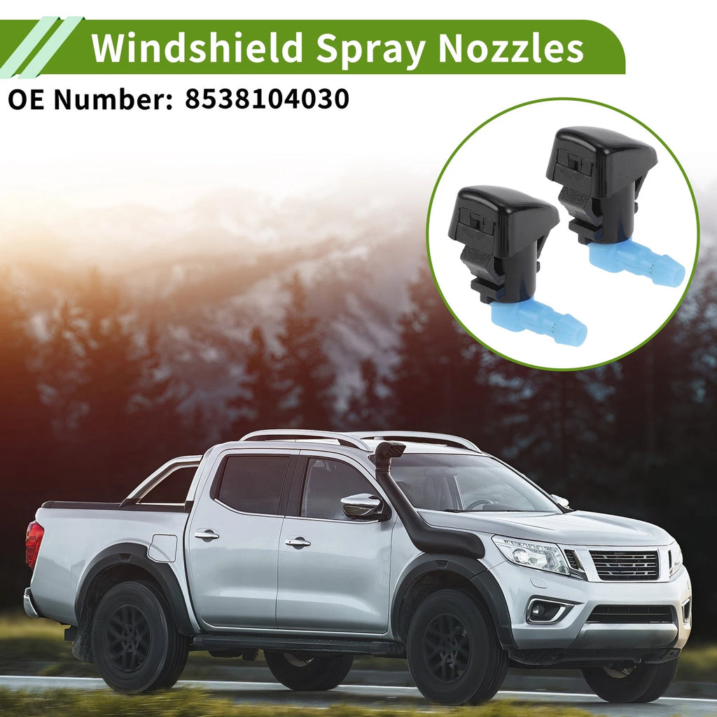 Windshield Washer Nozzle Set with Hose Connector for Toyota (No. 8538104030)