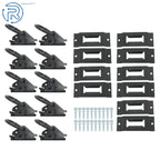 E Track Tie Down Rail Kit for Trucks Trailers (Black Powder Coated)