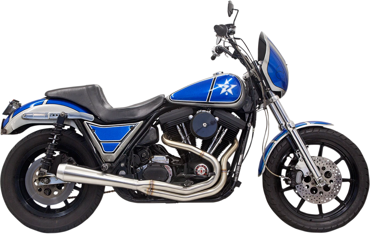 BASSANI Road Rage 3 Exhaust for FXR (1982–1999) - Stainless Steel 1FXRSS