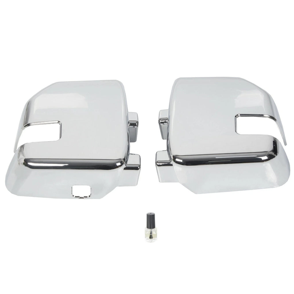 Chrome Mirror Covers with Turn Signal for Ford F250 F350 F450 Super Duty (2017–2022)