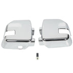 Chrome Mirror Covers with Turn Signal for Ford F250 F350 F450 Super Duty (2017–2022)
